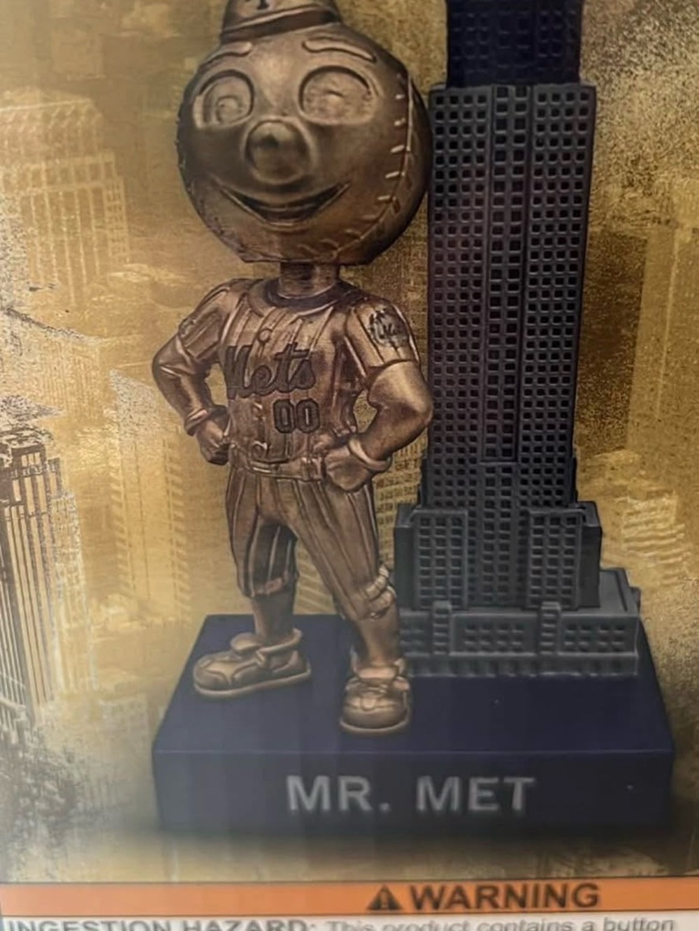 MR. MET Bronze Figurine Home Art Statue